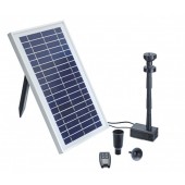 PondoSolar 600 Control Solar Teichpumpen Set mit Akku, Fernsteuerung & LED